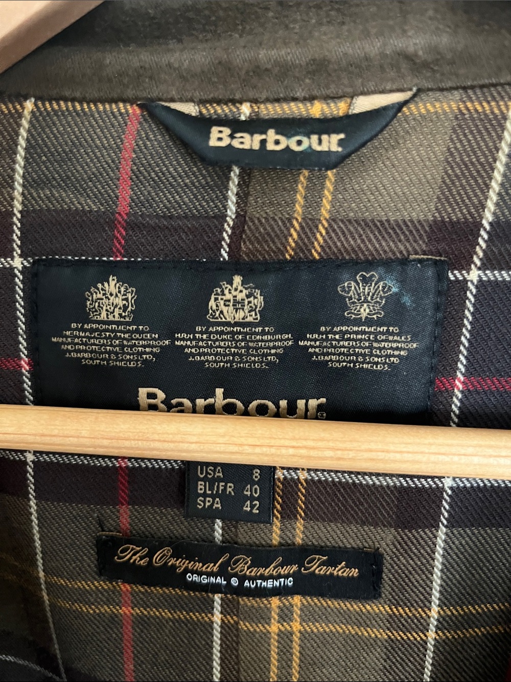 Genuine Barbour Waxed Cotton Field Jacket - Picture 2 of 5